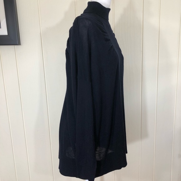 French Connection Black Knit Turtle Neck Medium - Picture 4 of 8
